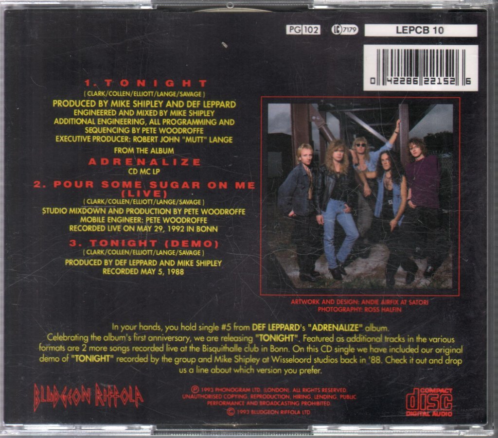 Def Leppard - Tonight - Cd