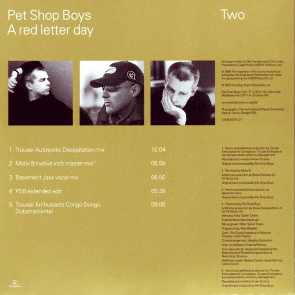 Pet Shop Boys - A Red Letter Day - Cd