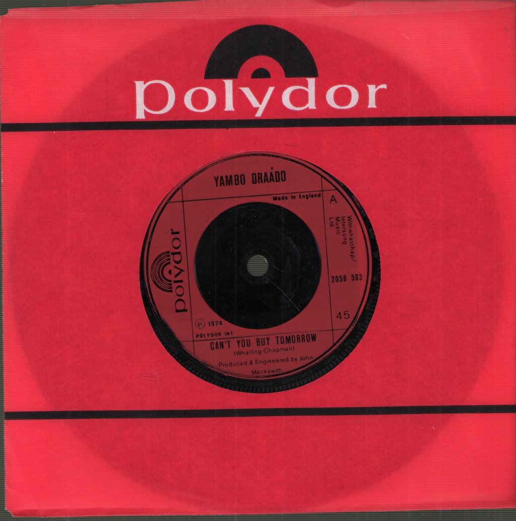 Yambo Draadd - Can't You Buy Tomorrow - 7 Inch