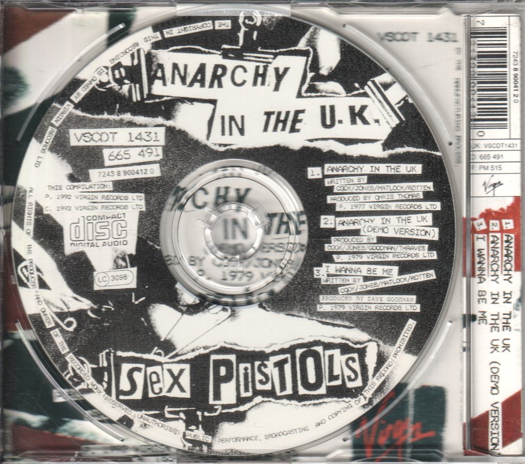 Sex Pistols - Anarchy In The Uk - Cd