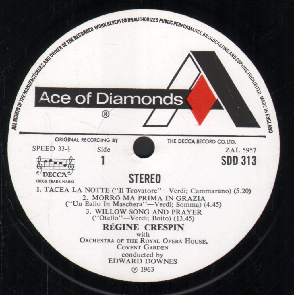 Regine Crespin - Italian Operatic Arias - Lp
