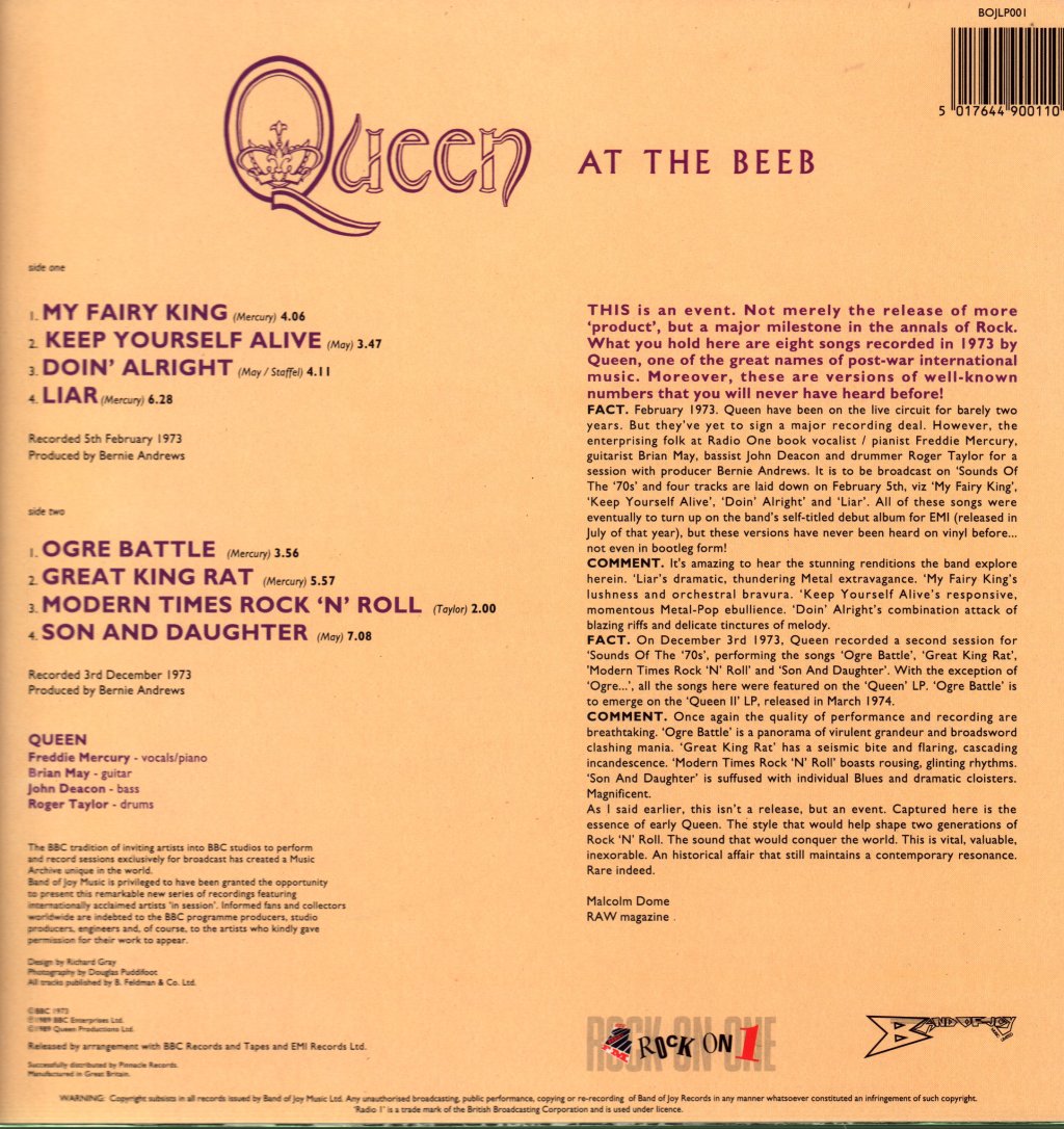 Queen - At The Beeb - Lp