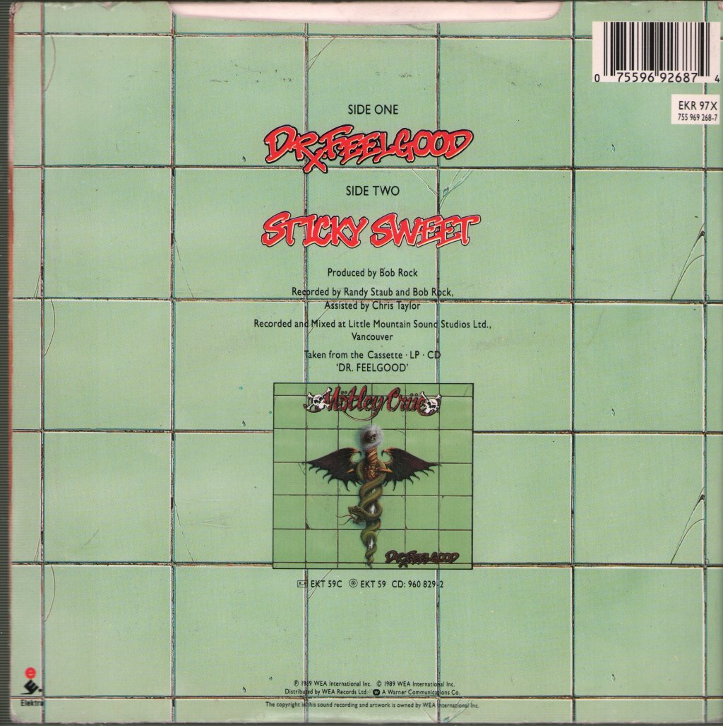 Mötley Crüe - Dr. Feelgood - 7 Inch