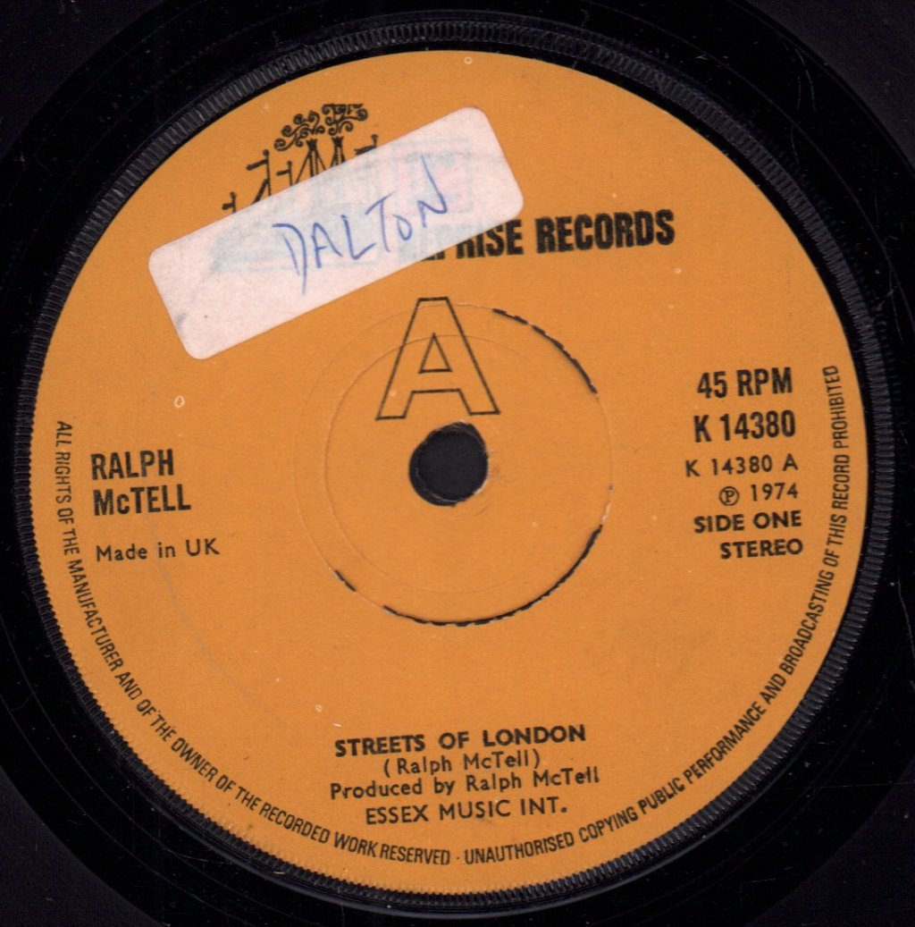 Ralph McTell - Streets Of London - 7 Inch