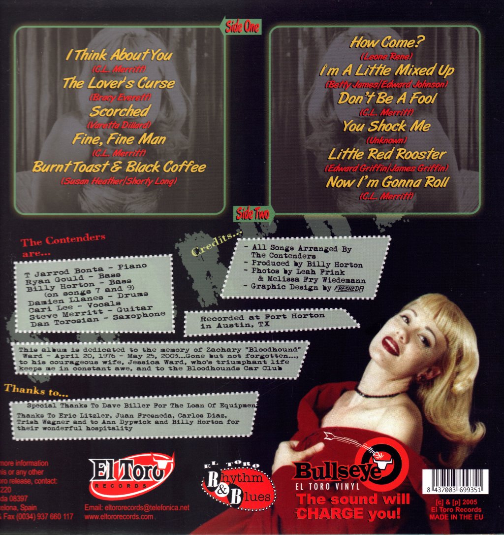 Cari Lee And The Contenders - Scorched - Lp