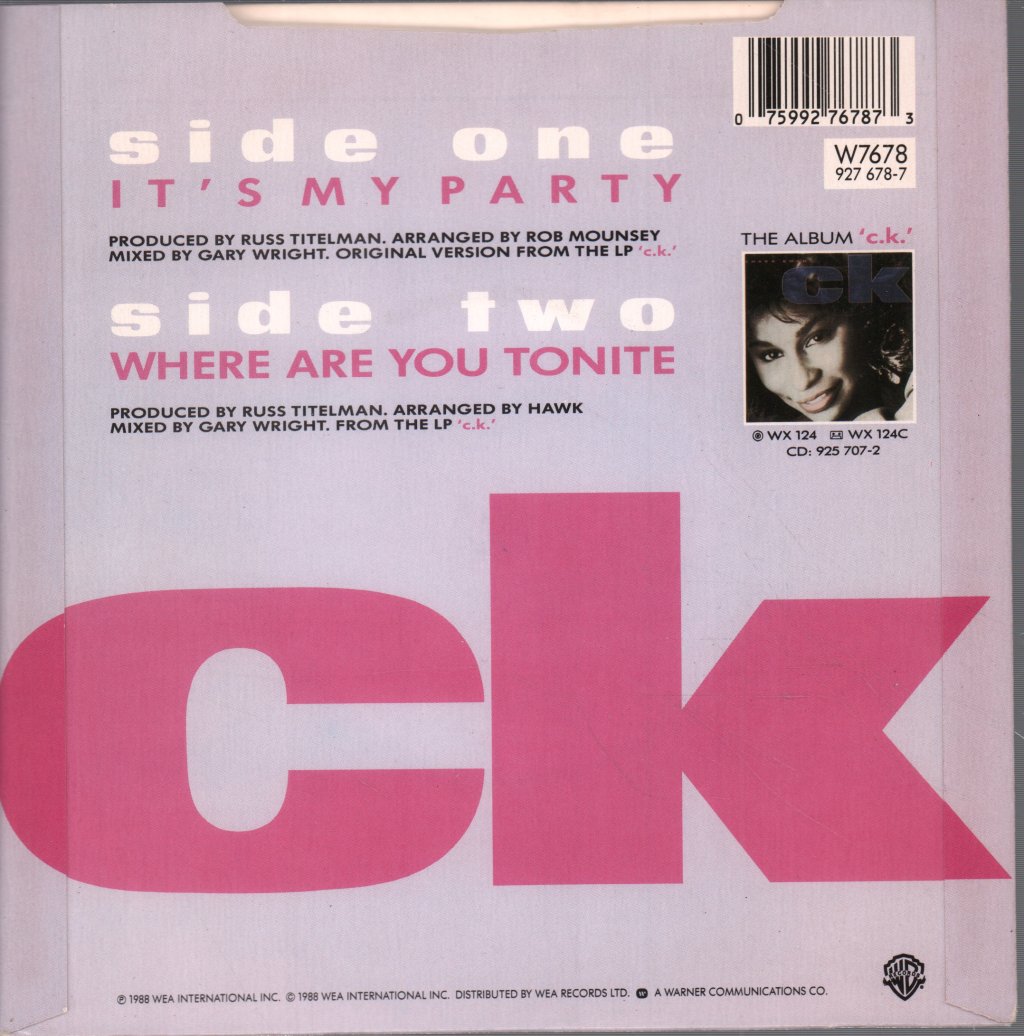 Chaka Khan - It's My Party - 7 Inch