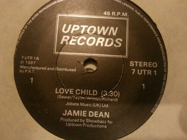 Jamie Dean - Love Child - 7 Inch
