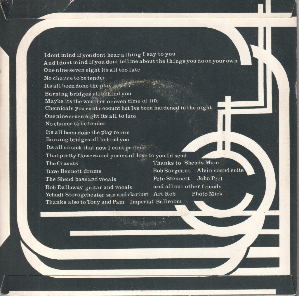 Cravats - End. Spring 1979. - 7 Inch