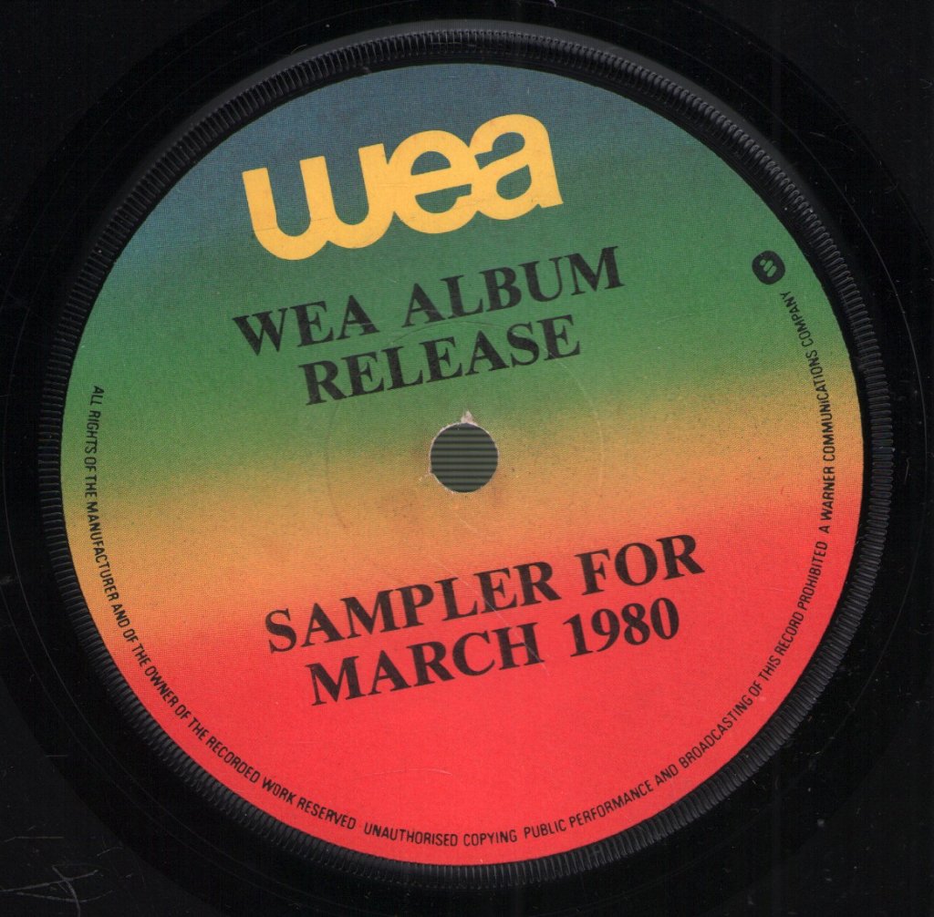 Various Artists - Wea Album Release Sampler For March 1980 - 7 Inch