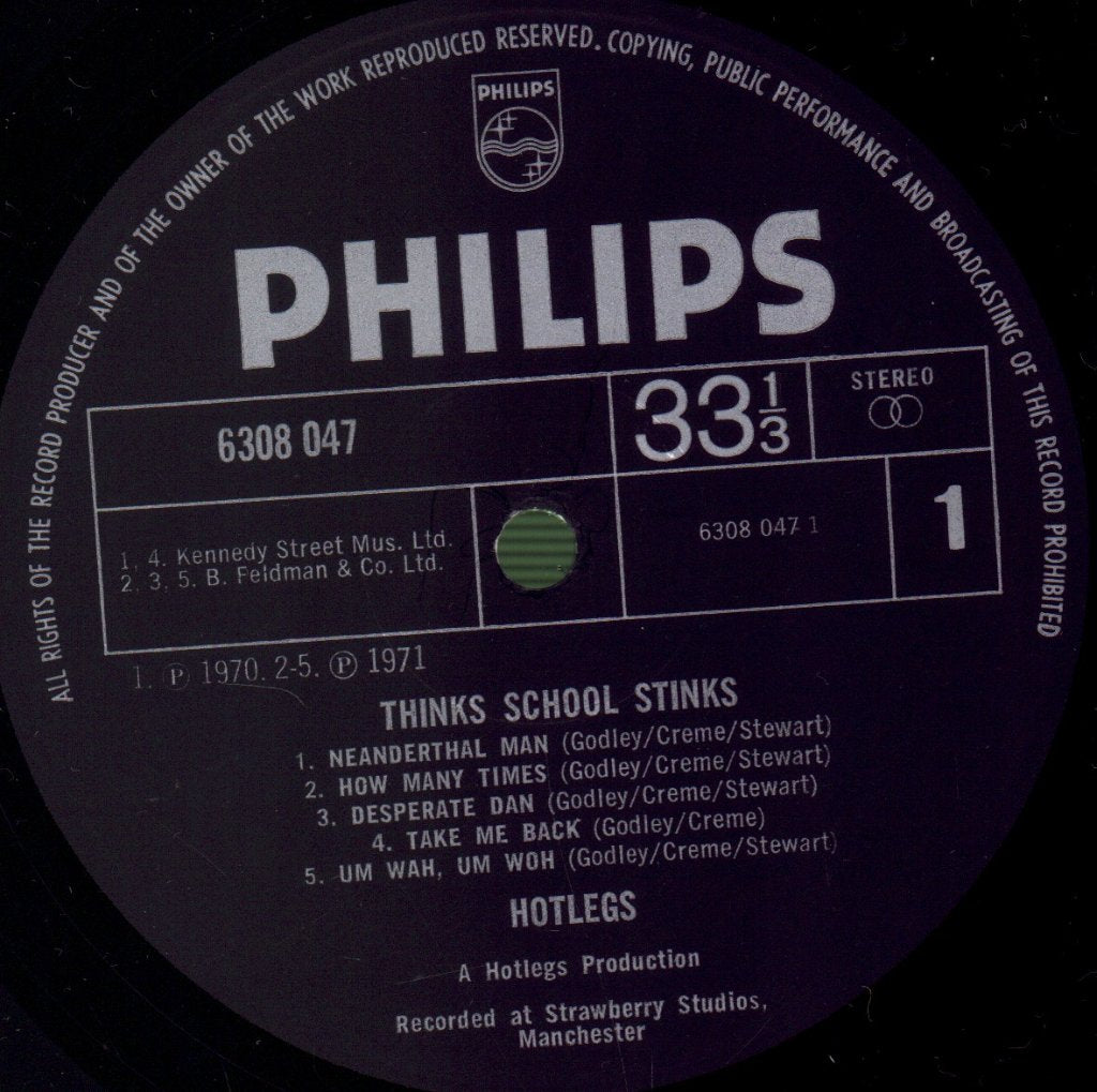 Hotlegs - Thinks School Stinks - Lp