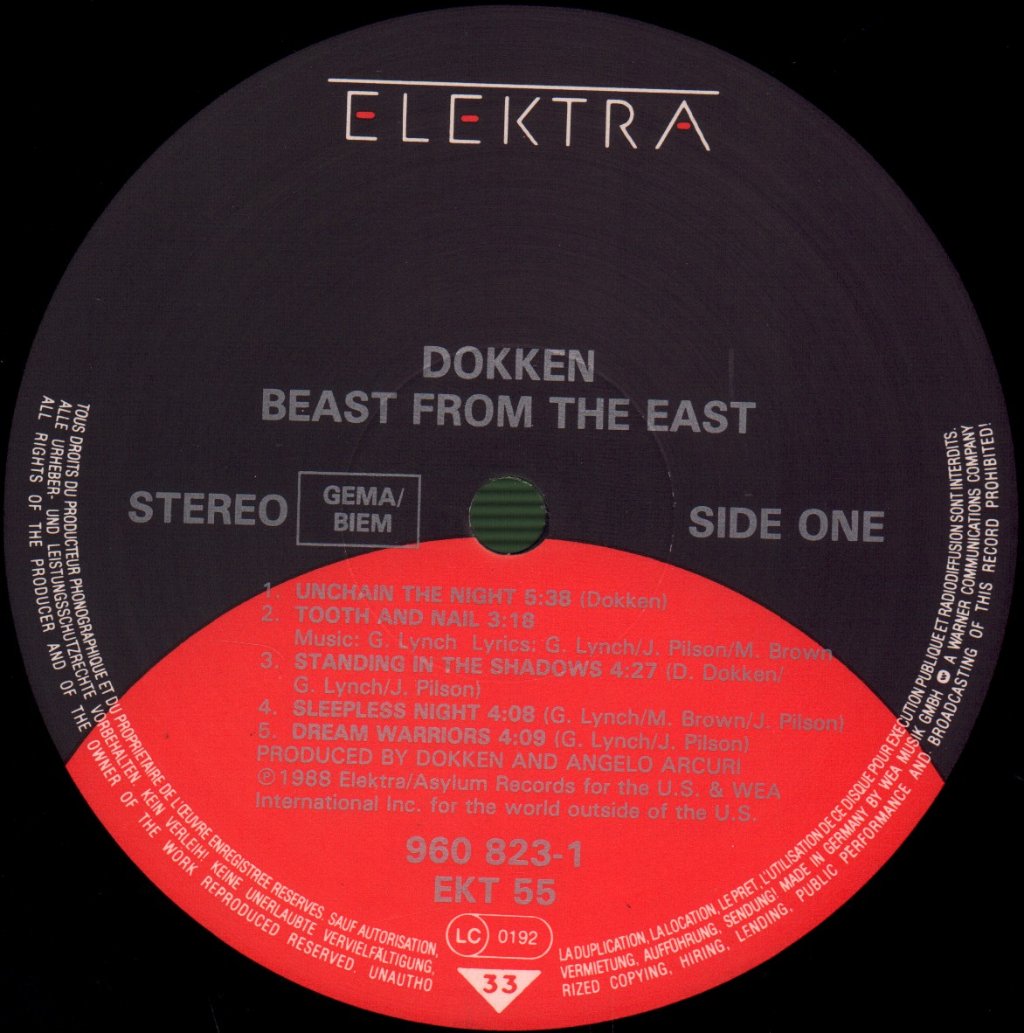 Dokken - Beast From The East - Double Lp