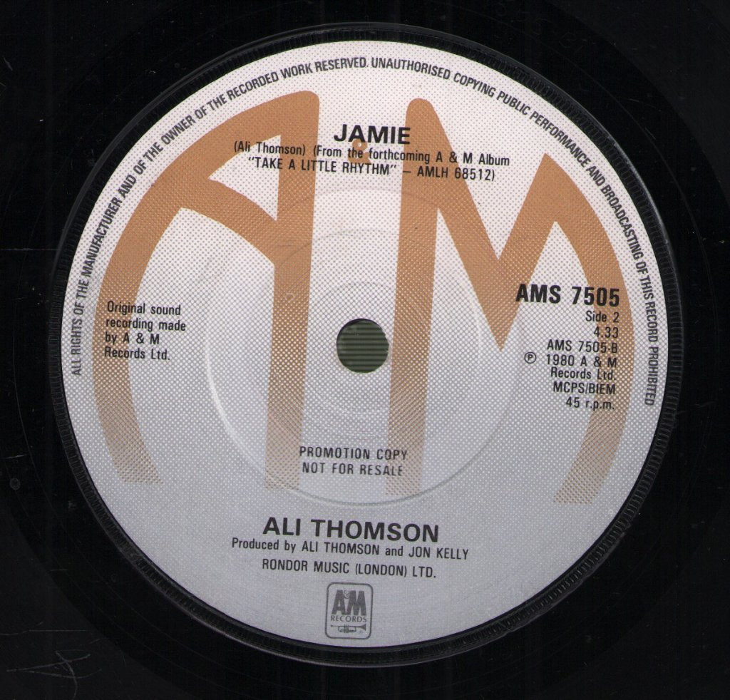 Ali Thomson - Take A Little Rhythm - 7 Inch