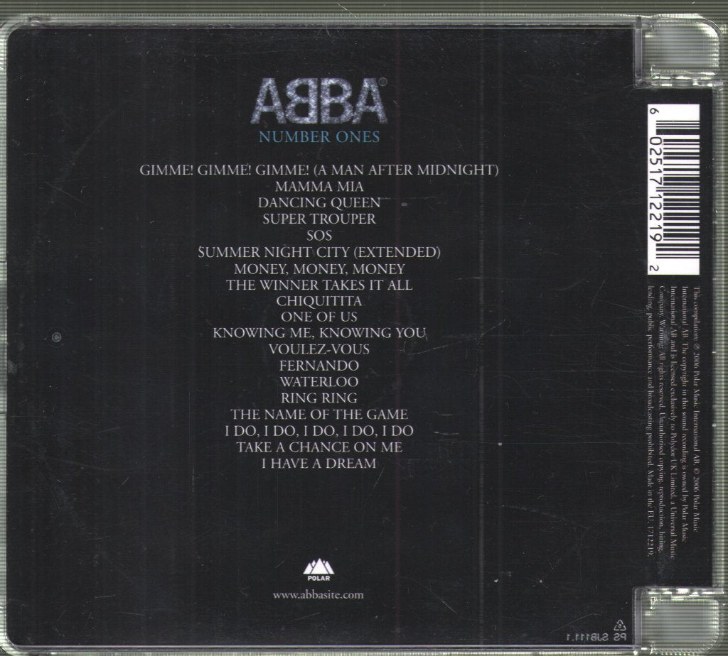 ABBA - Number Ones - Cd