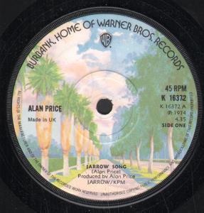 Alan Price - Jarrow Song - 7 Inch