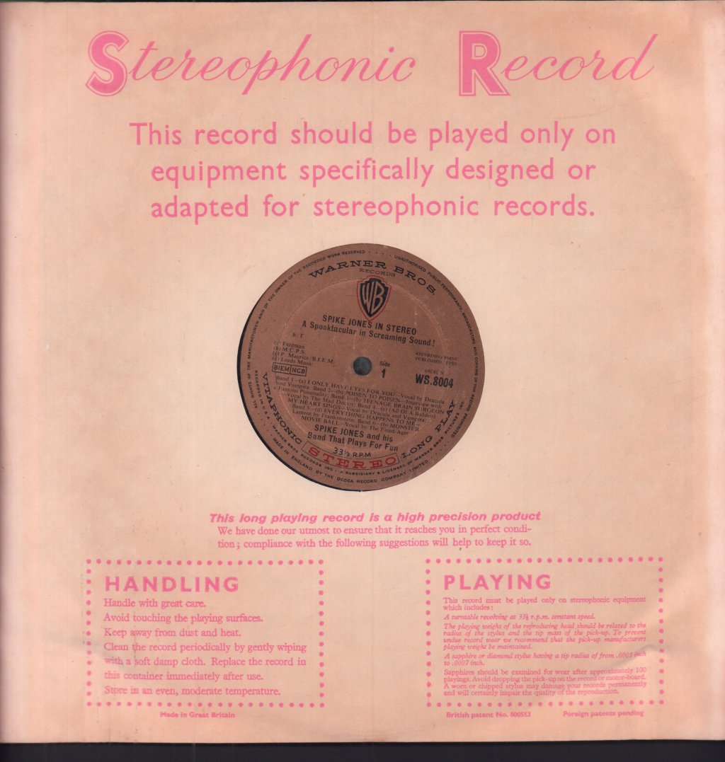 Spike Jones - Spike Jones In Stereo - Lp