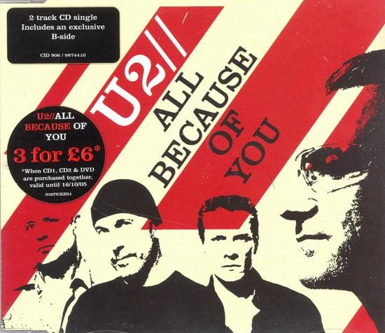 U2 - All Because Of You - Cd
