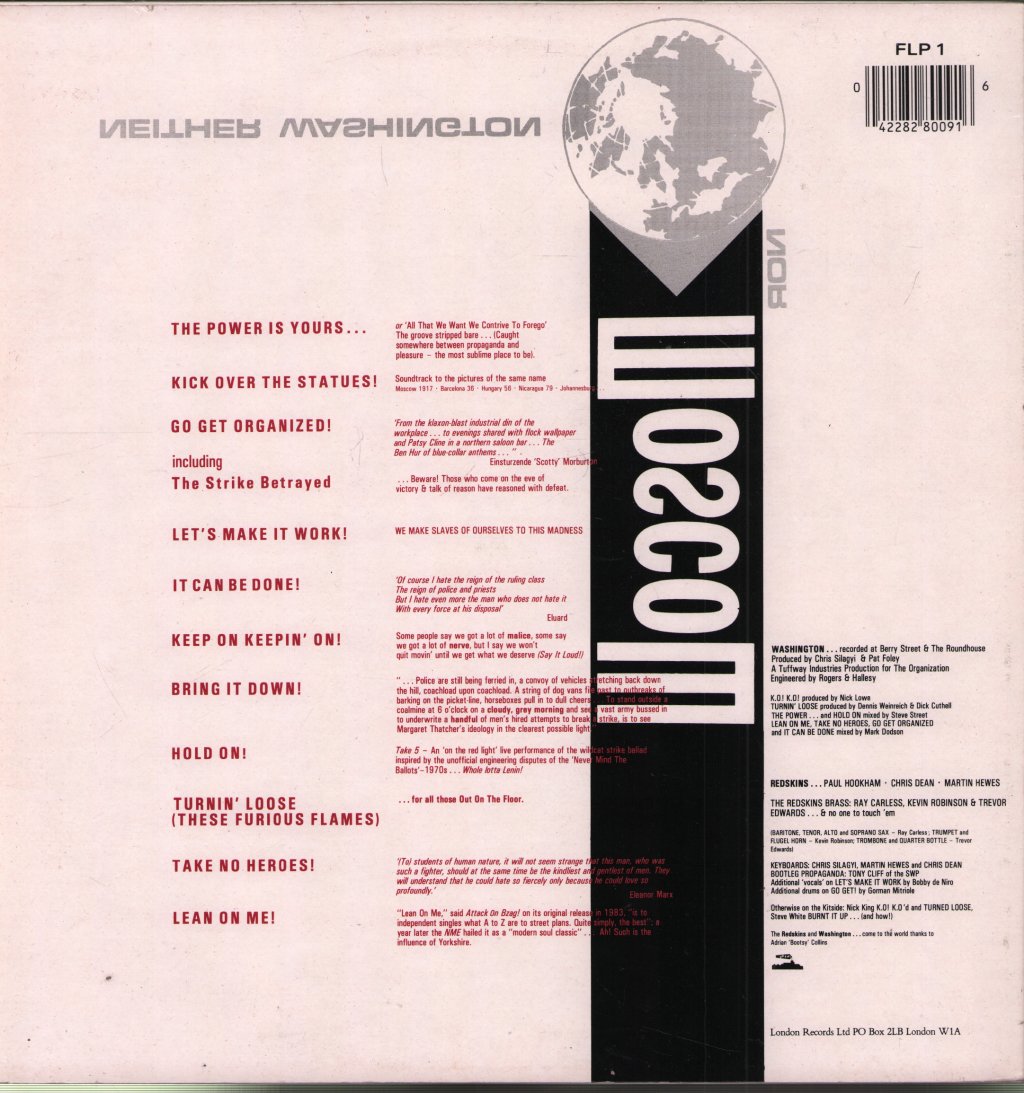 Redskins - Neither Washington Nor Moscow - Lp