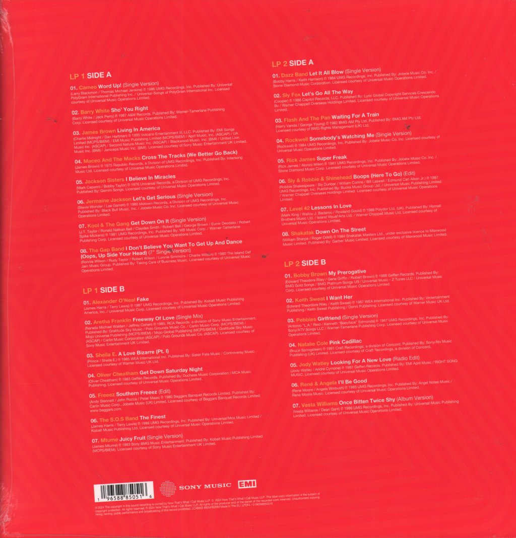 Various Artists - Now That's What I Call 80s Dancefloor: R&B & Funk - Double Lp