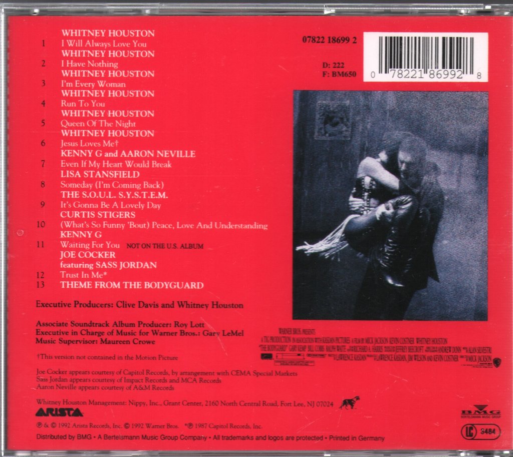 Bodyguard - Original Soundtrack - Cd