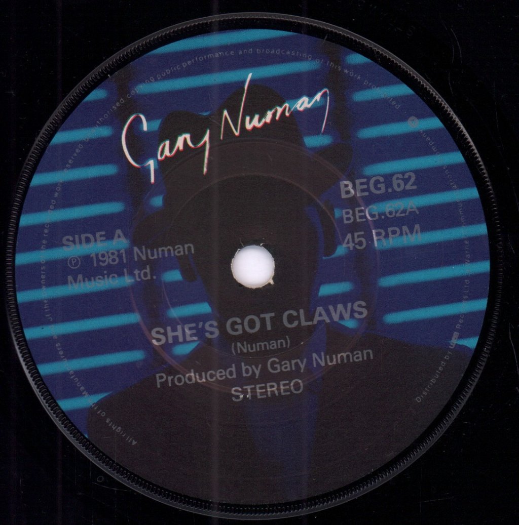 Gary Numan - She's Got Claws - 7 Inch