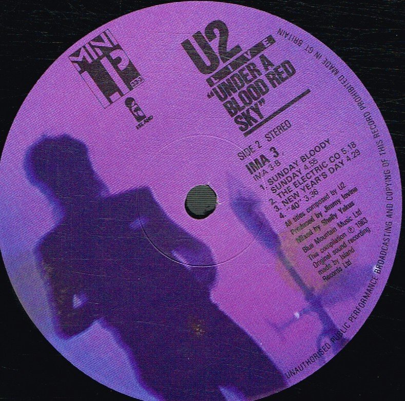 U2 - Under A Blood Red Sky - Lp