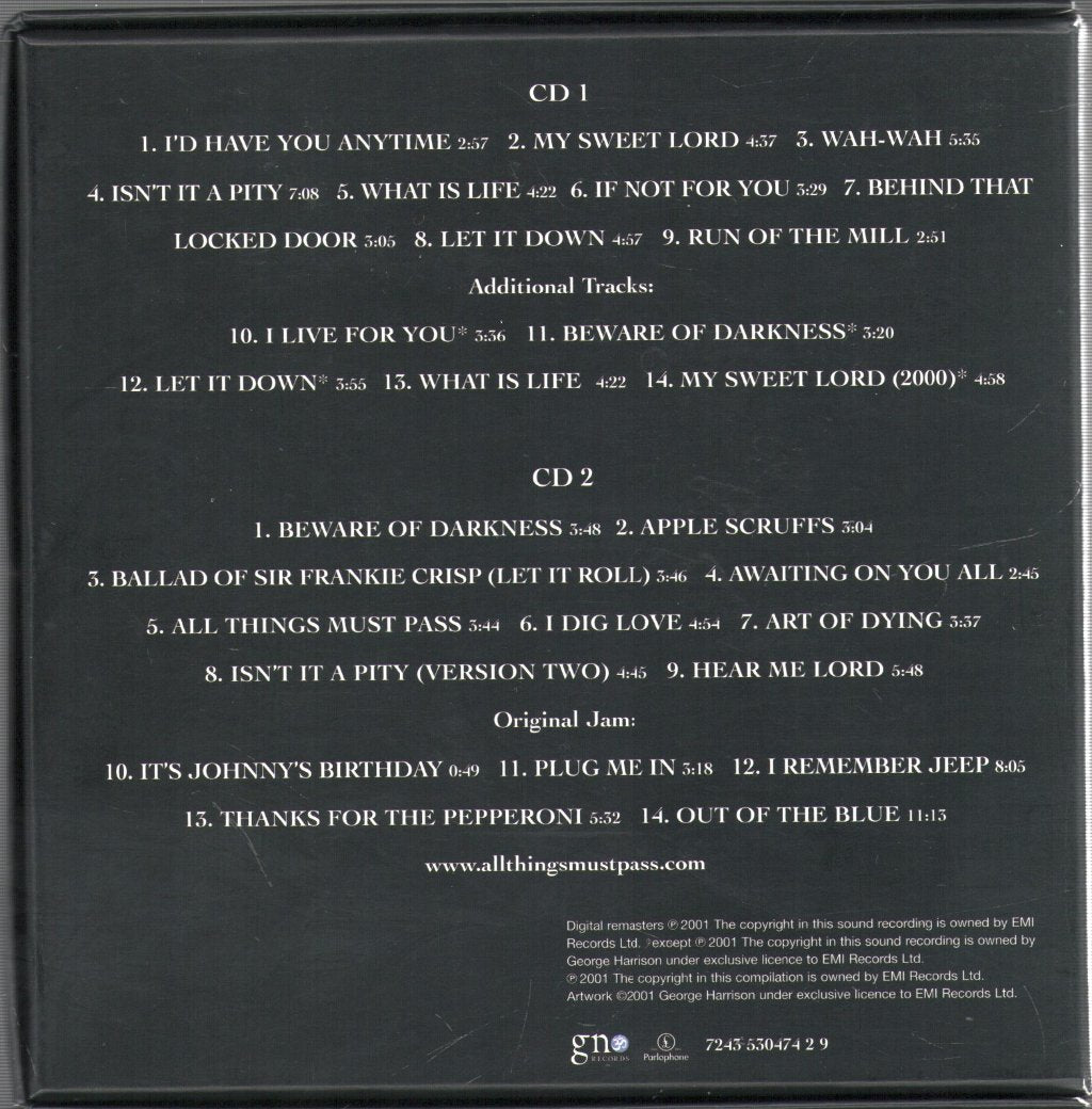 George Harrison - All Things Must Pass - Cd