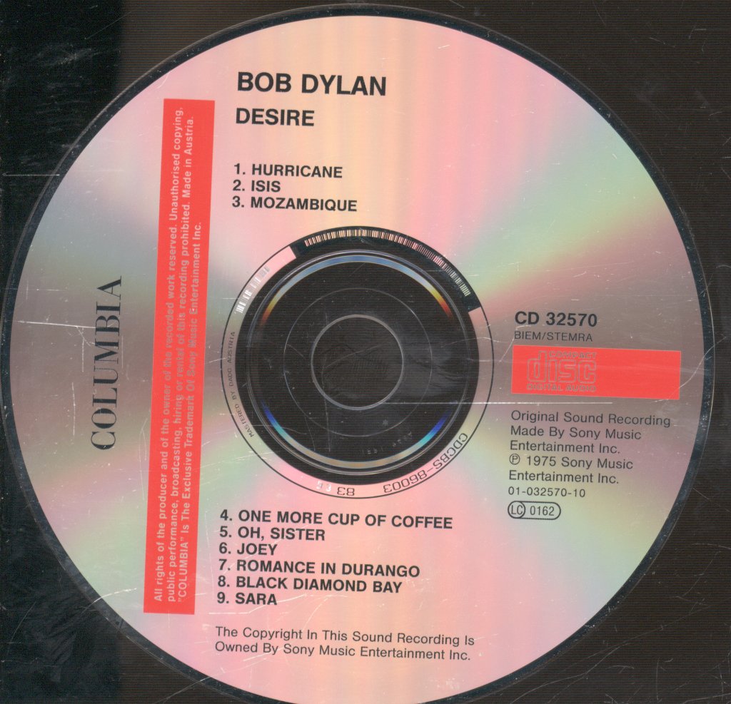 Bob Dylan - Desire - Cd