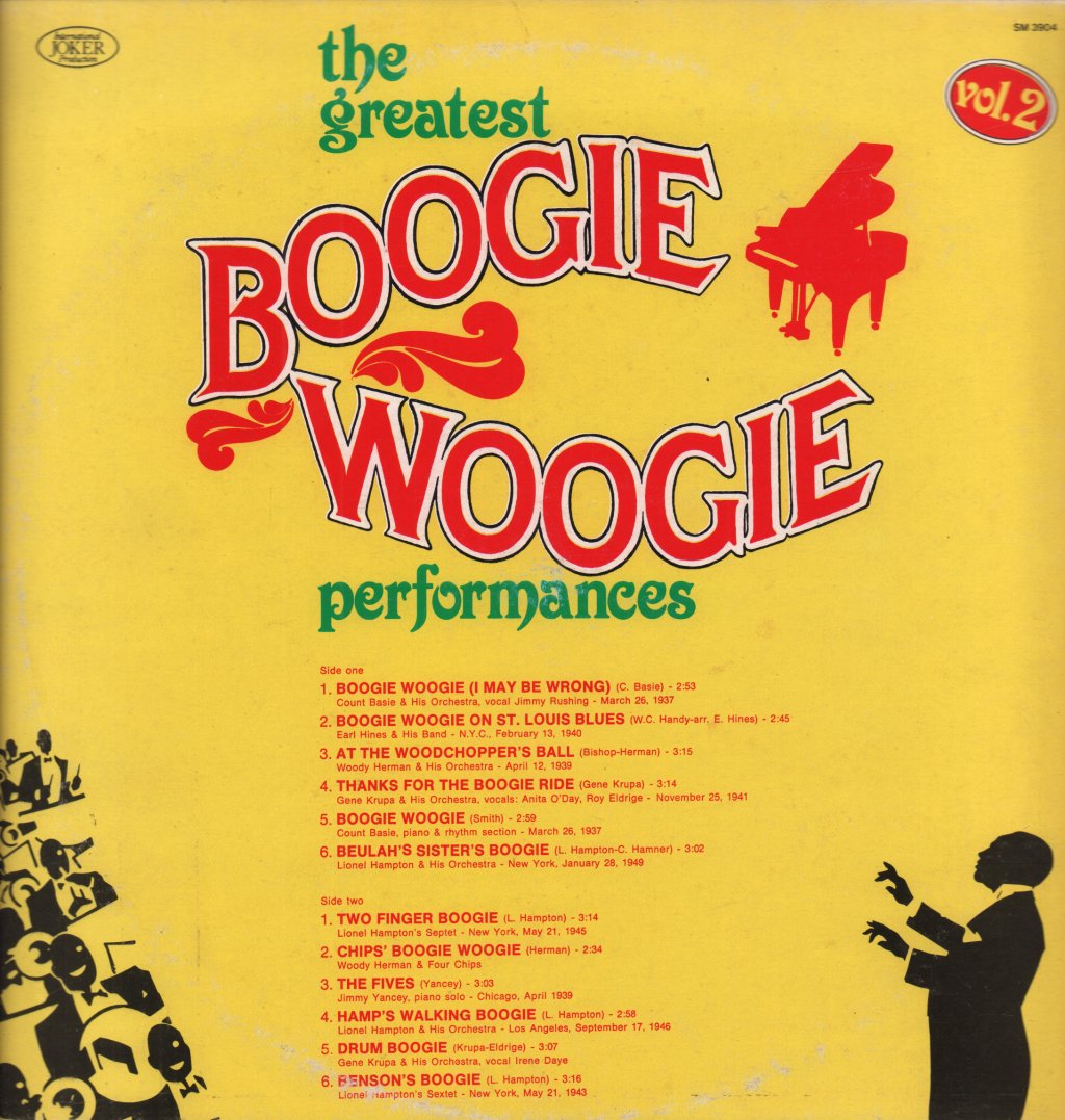 Various Artists - Greatest Boogie Woogie Performances Vol. 2 - Lp