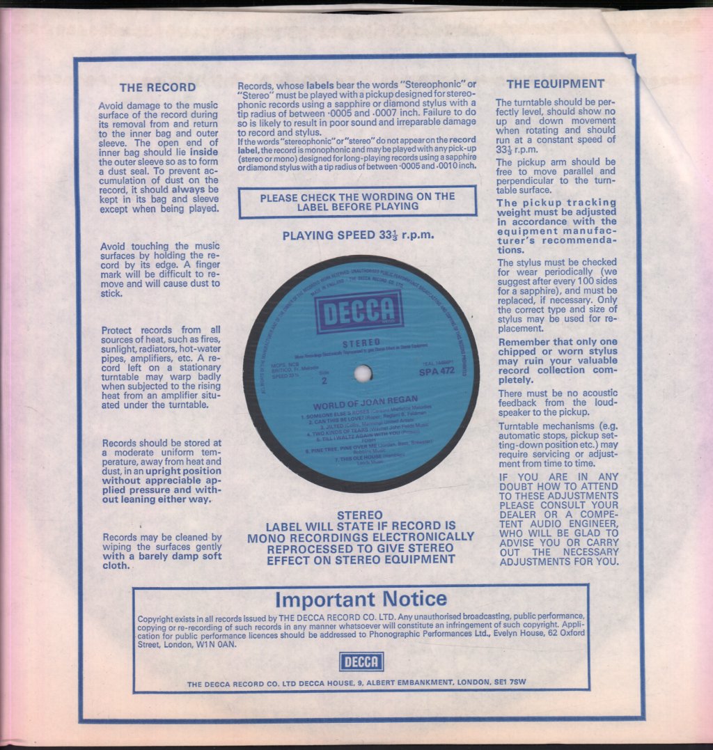 Joan Regan - World Of - Lp