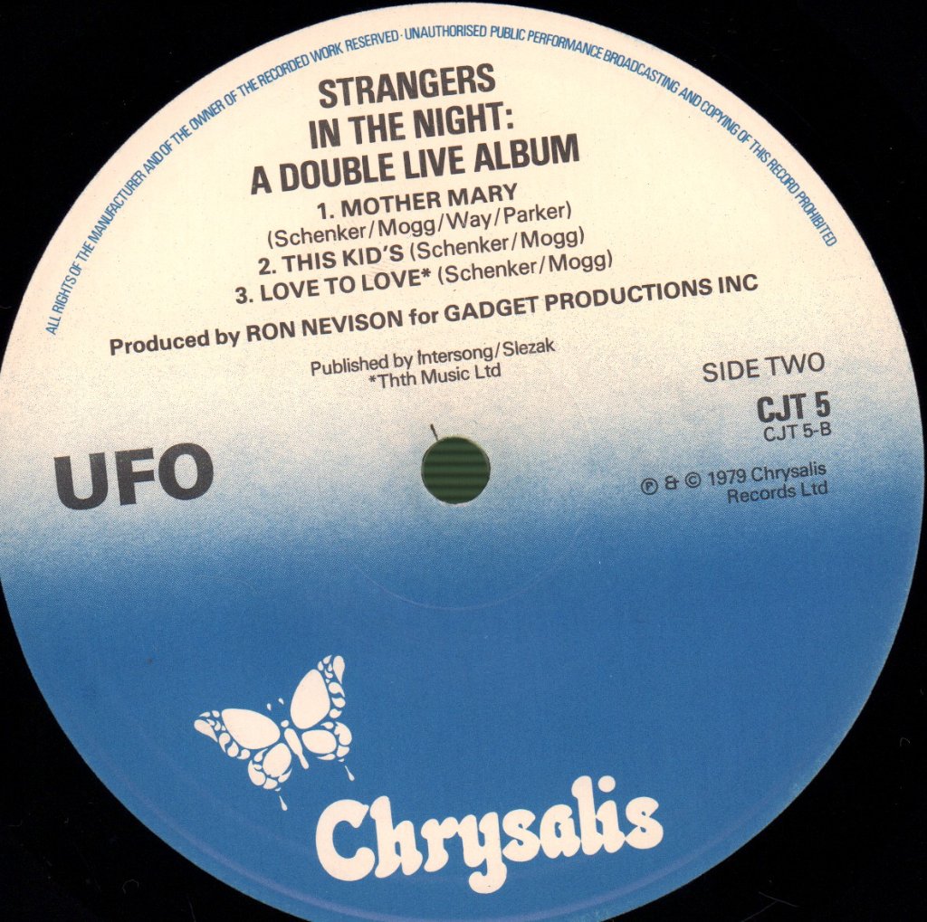 UFO - Strangers In The Night - Double Lp