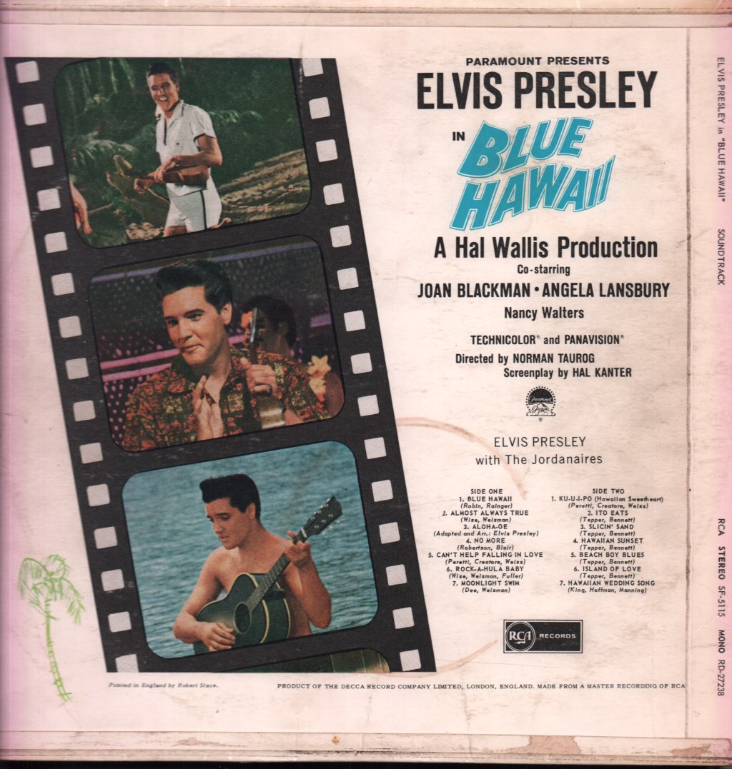 Elvis Presley - Blue Hawaii - Lp