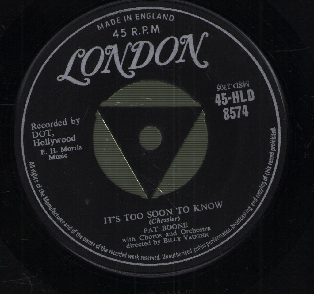 Pat Boone - A Wonderful Time Up There - 7 Inch