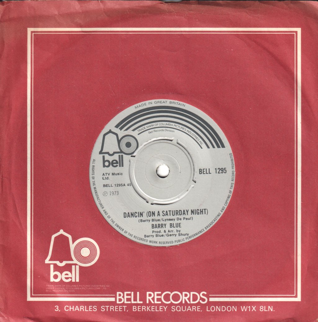 Barry Blue - Dancin' On A Saturday Night - 7 Inch