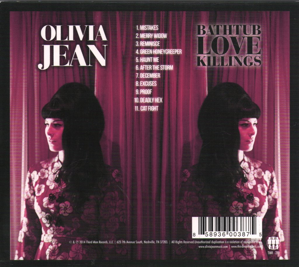 Olivia Jean - Bathtub Love Killings - Cd