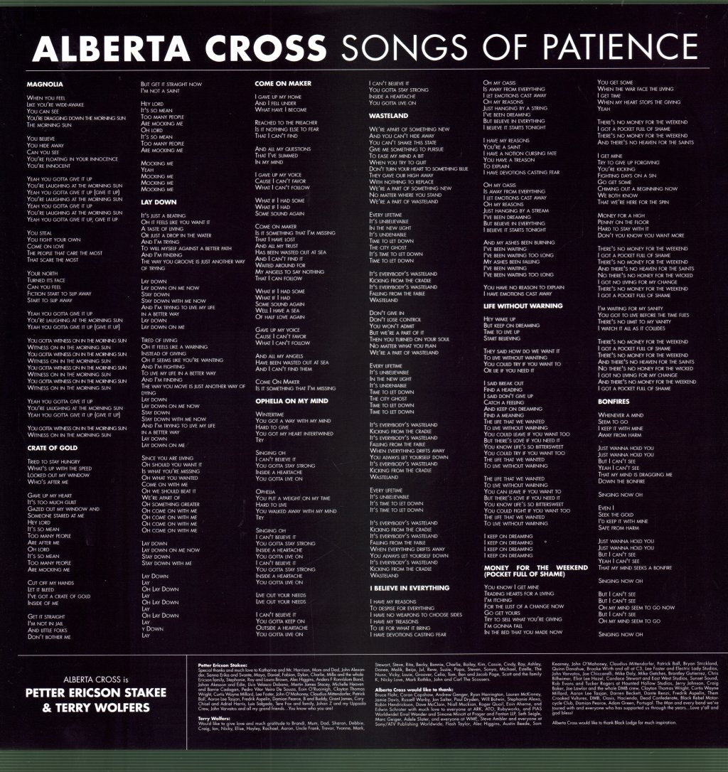 Alberta Cross - Songs of Patience - Lp