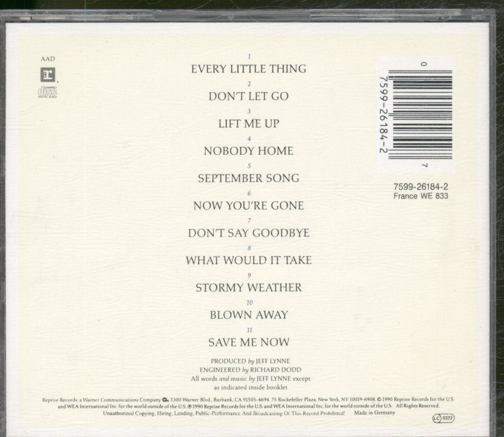 Jeff Lynne - Armchair Theatre - Cd