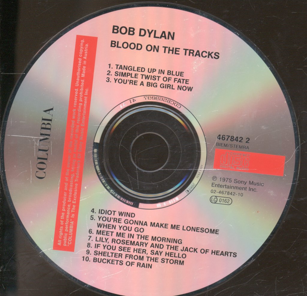 Bob Dylan - Blood On The Tracks - Cd
