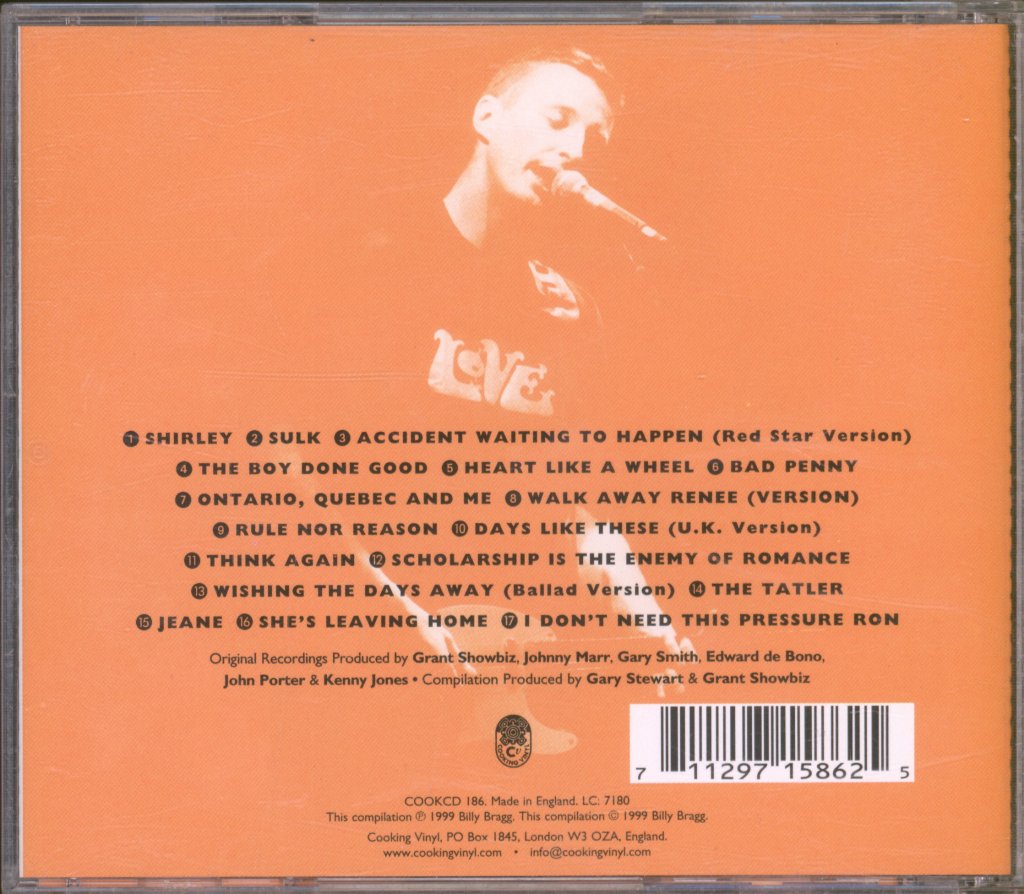 Billy Bragg - Reaching To The Converted - Cd