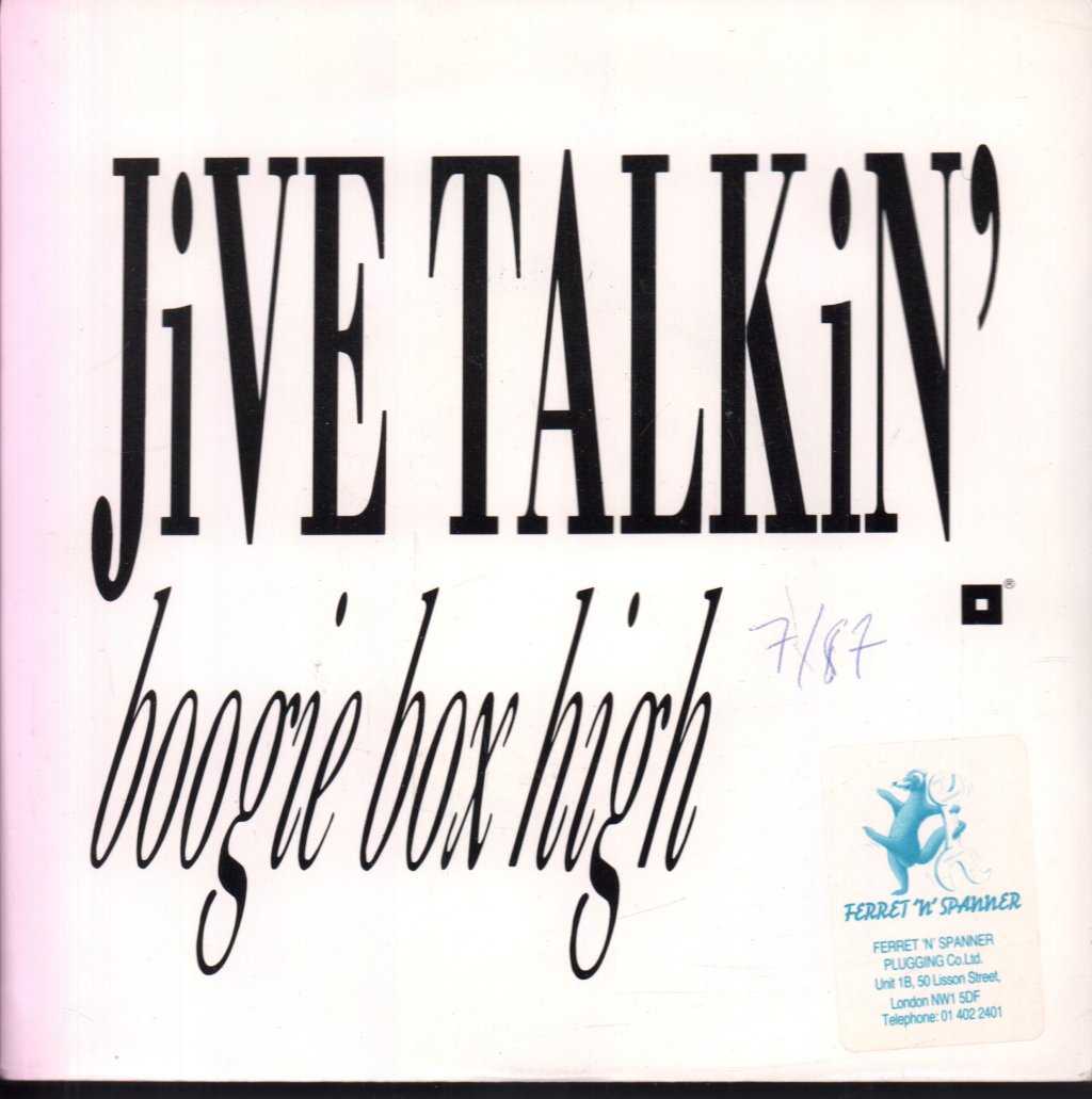 Jive Talkin - Boogie Box High - 7 Inch