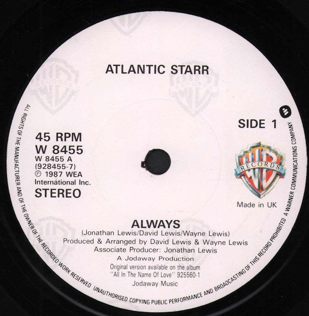 Atlantic Starr - Always - 7 Inch