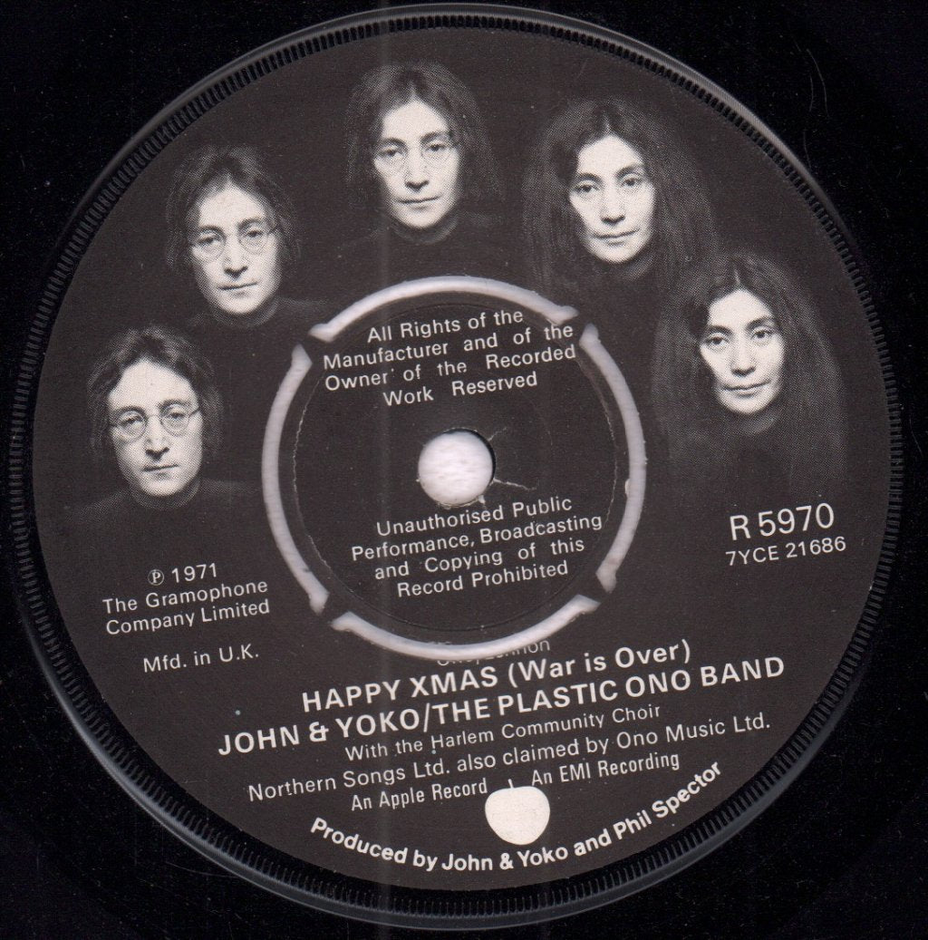 John And Yoko And The Plastic Ono Band - Happy Xmas - 7 Inch