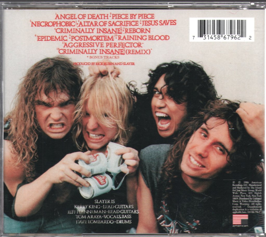 Slayer - Reign In Blood - Cd