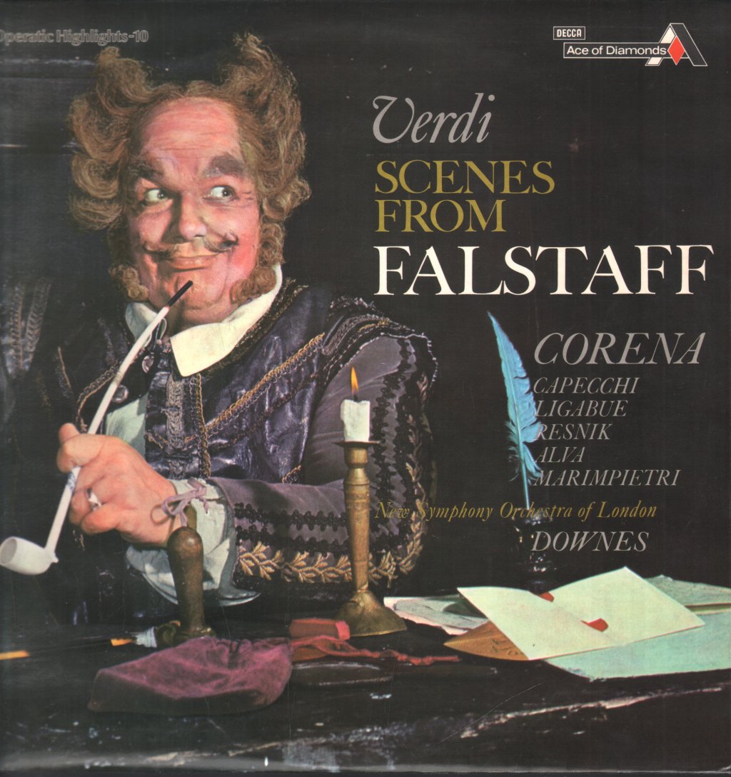 Fernando Corena / Renato Capecchi / Edward Downes / New Symphony Orchestra of London - Verdi - Scenes From Falstaff - Lp