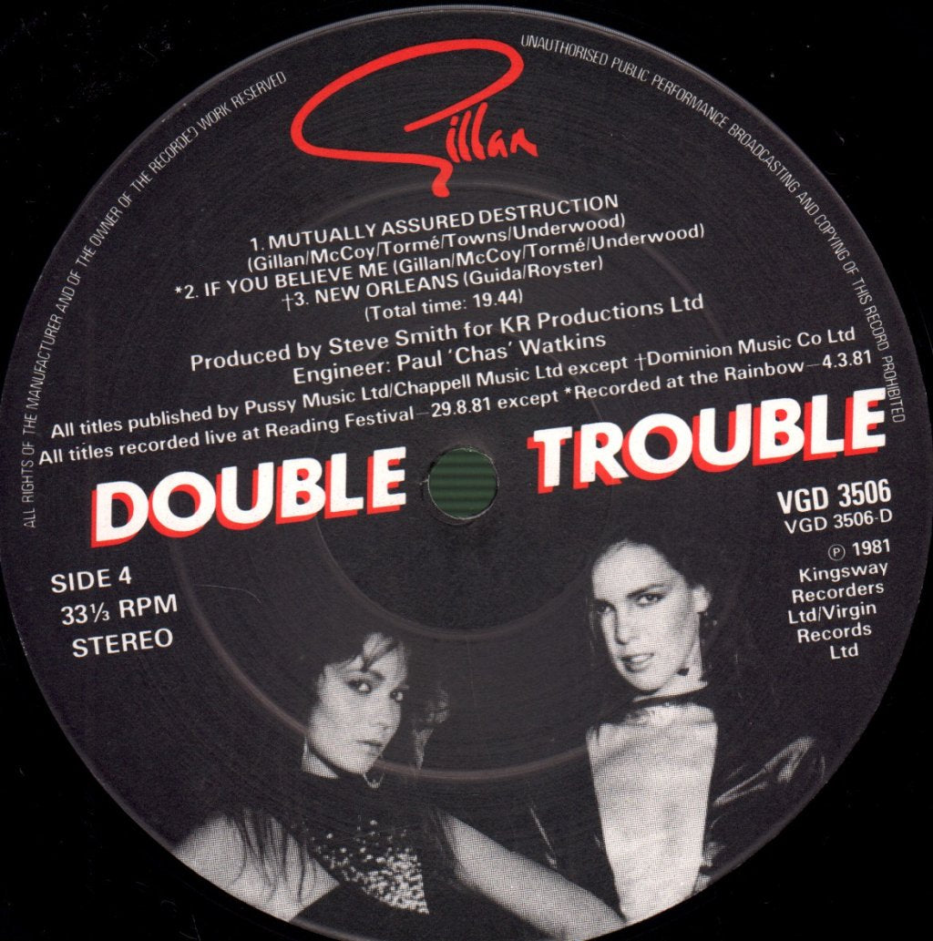 Gillan - Double Trouble - Double Lp