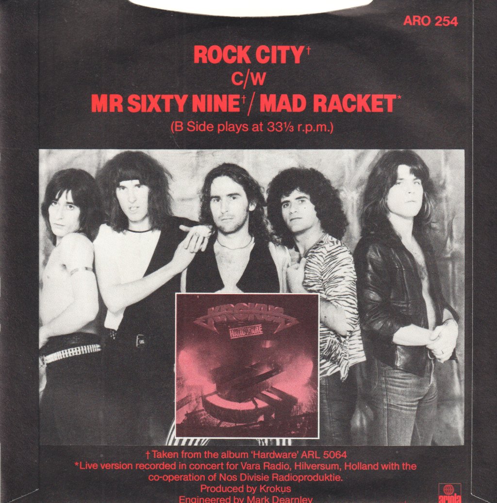 Krokus - Rock City - 7 Inch