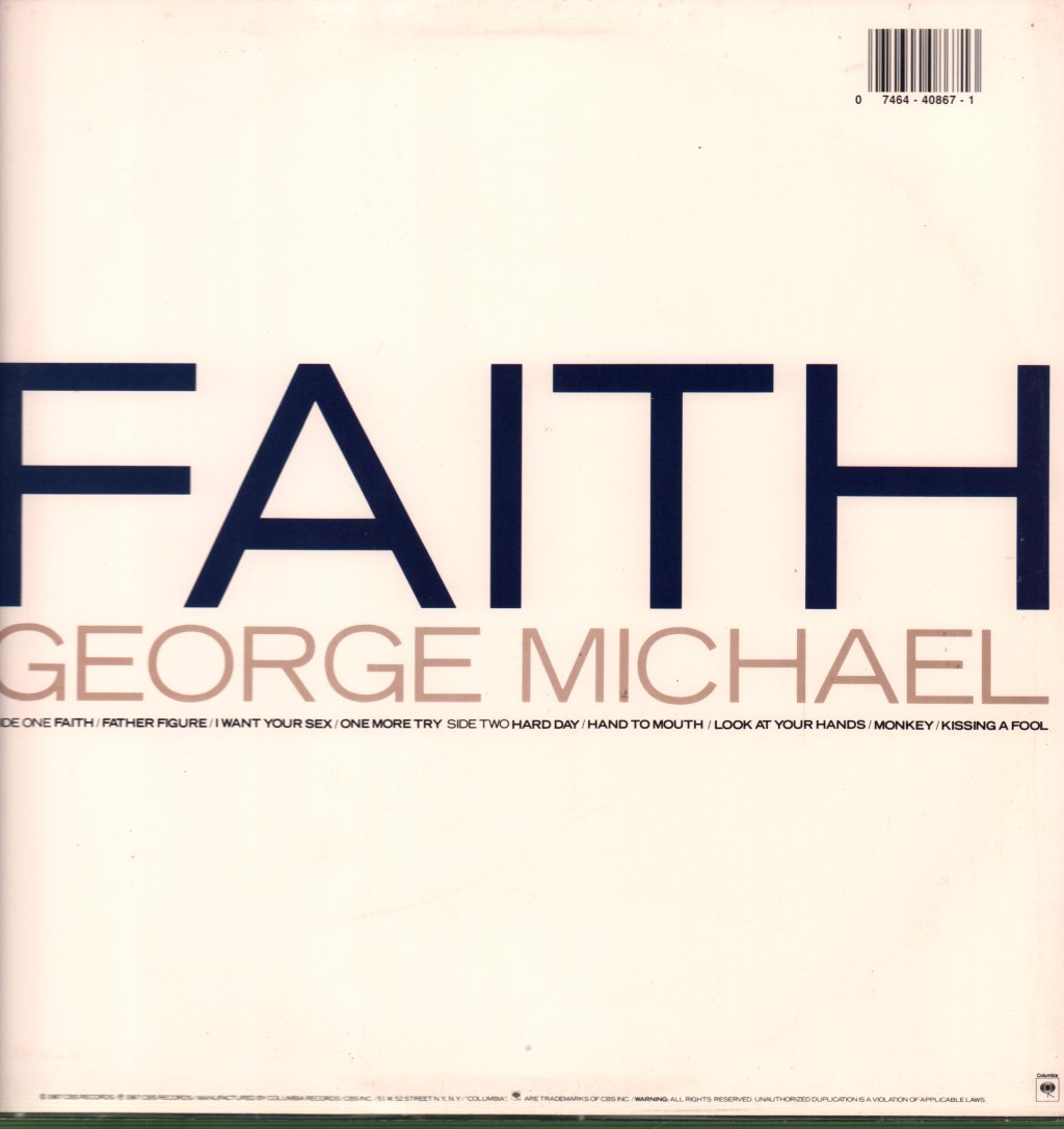 George Michael - Faith - Lp