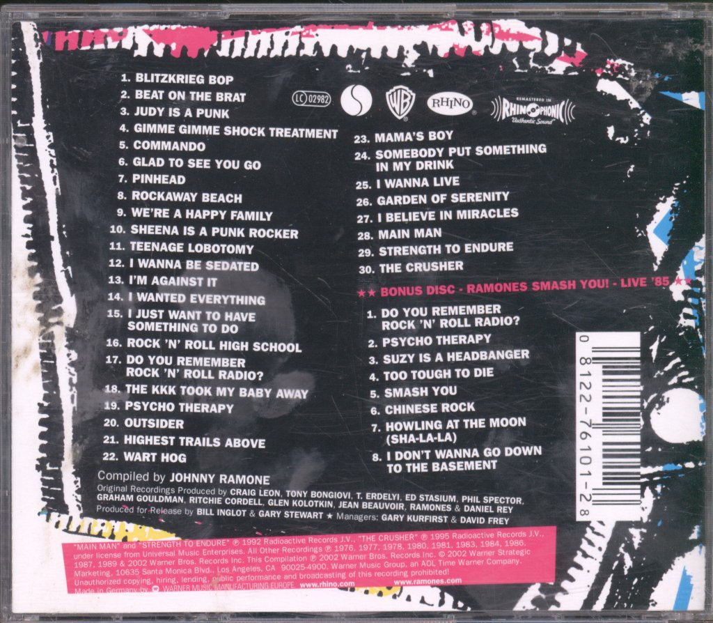 Ramones - Loud, Fast Ramones: Their Toughest Hits - Double Cd