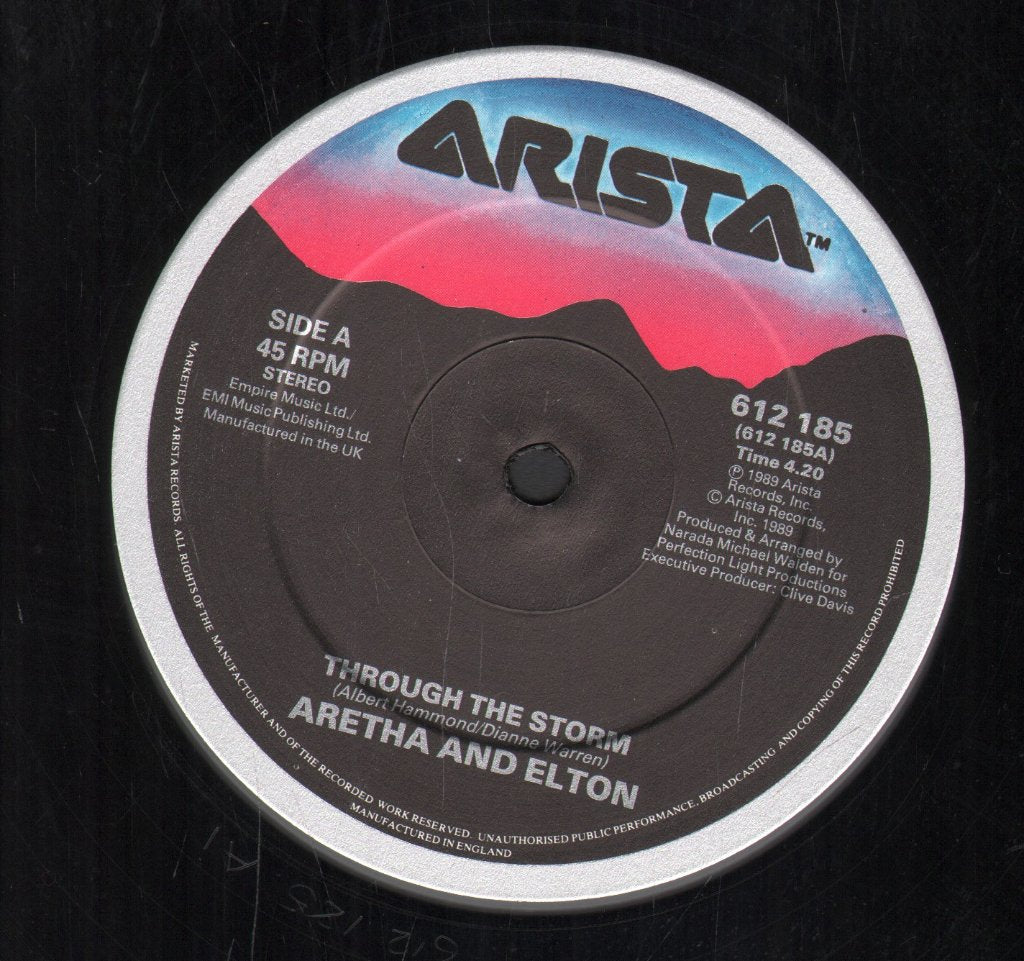 Aretha Franklin And Elton John - Through The Storm - 12 Inch