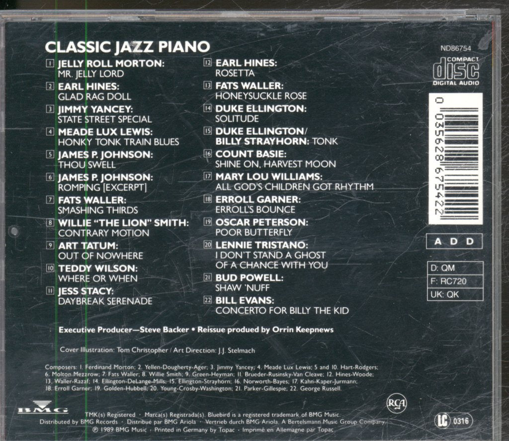 Various Artists - Classic Jazz Piano (1927-1957) - Cd