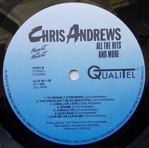 Chris Andrews - Heart To Heart - All The Hits And More - Lp